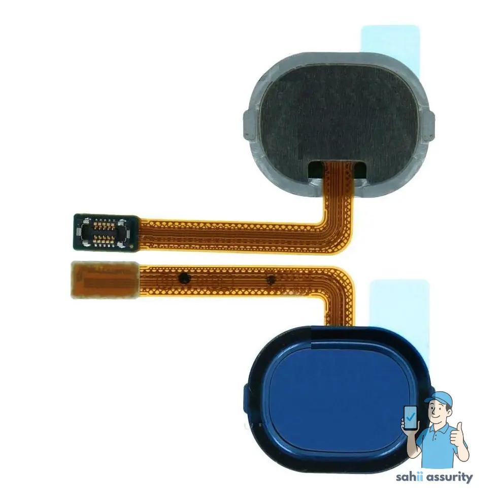 Fingerprint Sensor with Flex Cable for Samsung Galaxy A30 Blue